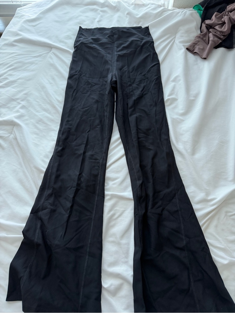 Old Navy Black Ribbed Flare Pants